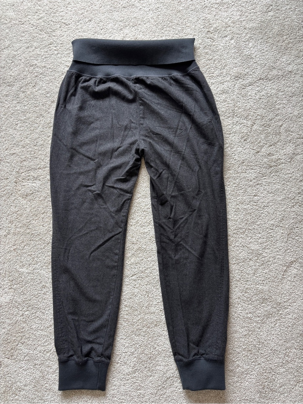 Theory Rib Jogger New Pure Flannel Virgin Wool Pull-On Pants Black Size Large - Picture 8 of 10